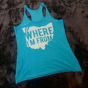 Teal Ohio "Where I'm From" Tank Top